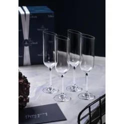 Sektkelch|20 Jahre Tischwelt<Villeroy & Boch Sektkelch 4er-Set NewMoon klar