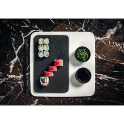 Servierplatten<Villeroy & Boch Servierplatte 32x32 cm Manufacture Rock blanc