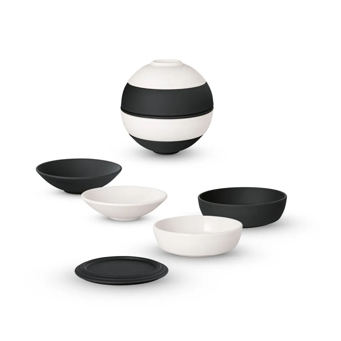 Villeroy & Boch Signature La petite Boule 5-tlg. Iconic Black & White