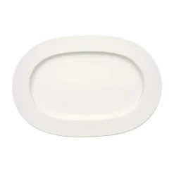 Villeroy & Boch Signature Servierplatte oval 41 cm Anmut weiß