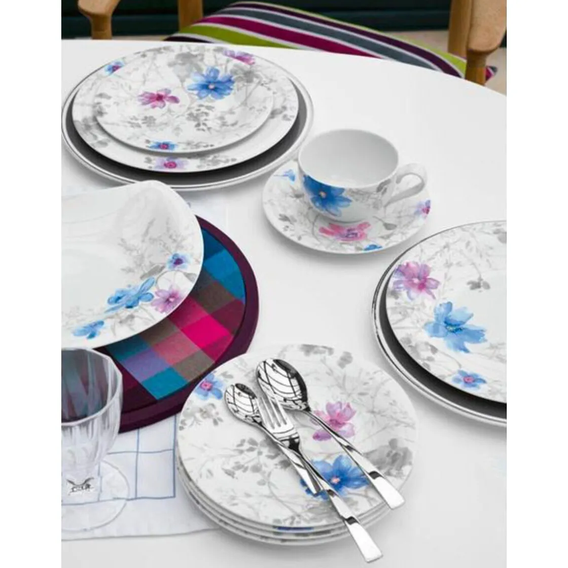 Villeroy & Boch Speiseteller 27cm Mariefleur Gris Basic