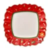 Villeroy & Boch Speiseteller 28x28cm eckig rot Toy's Delight