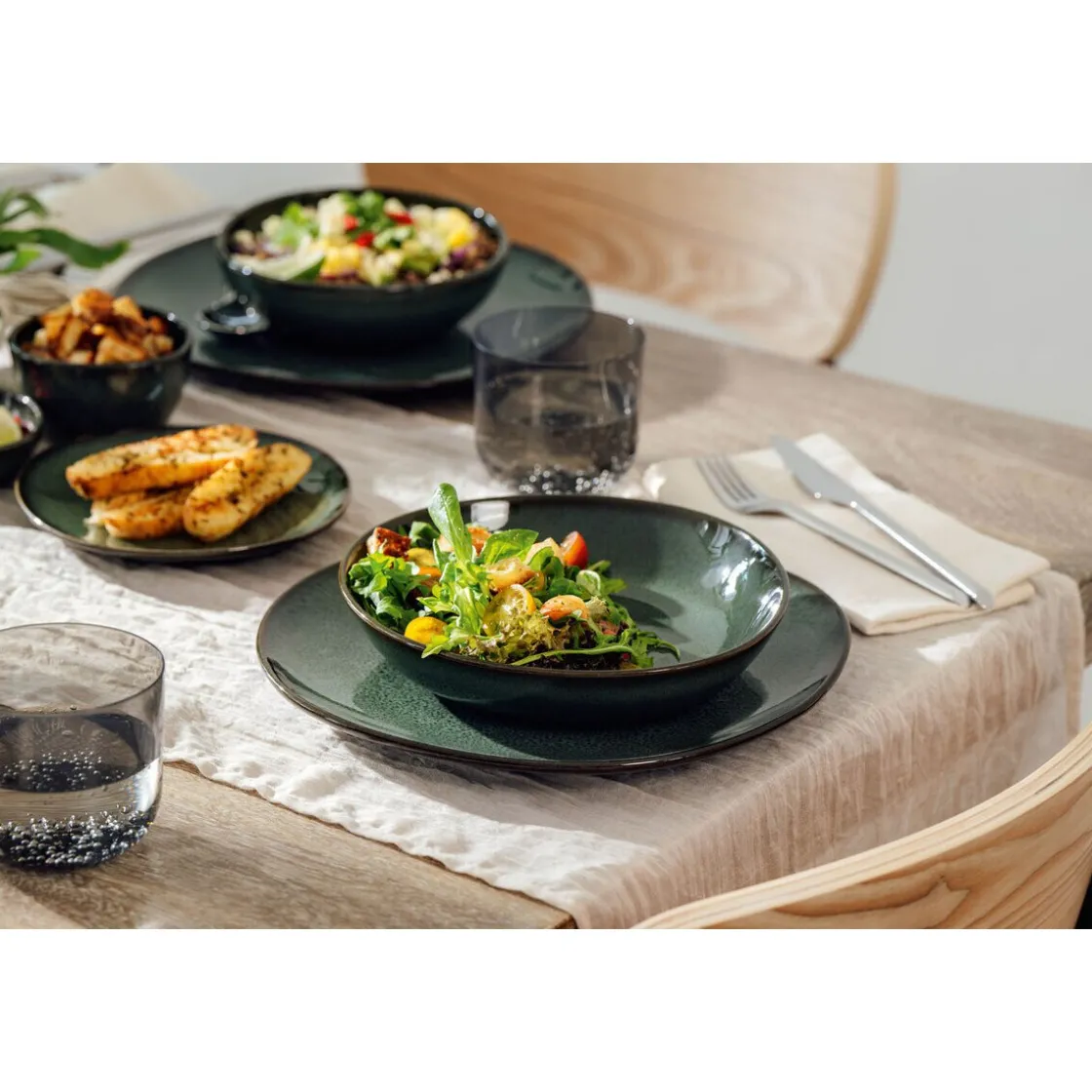 Speiseteller<Villeroy & Boch Speiseteller 28 cm Lave vert