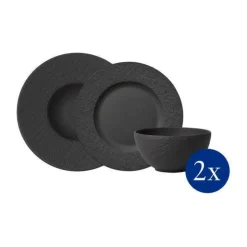Geschirrsets 2 Personen|20 Jahre Tischwelt<Villeroy & Boch Starter-Set 6-tlg. Manufacture Rock