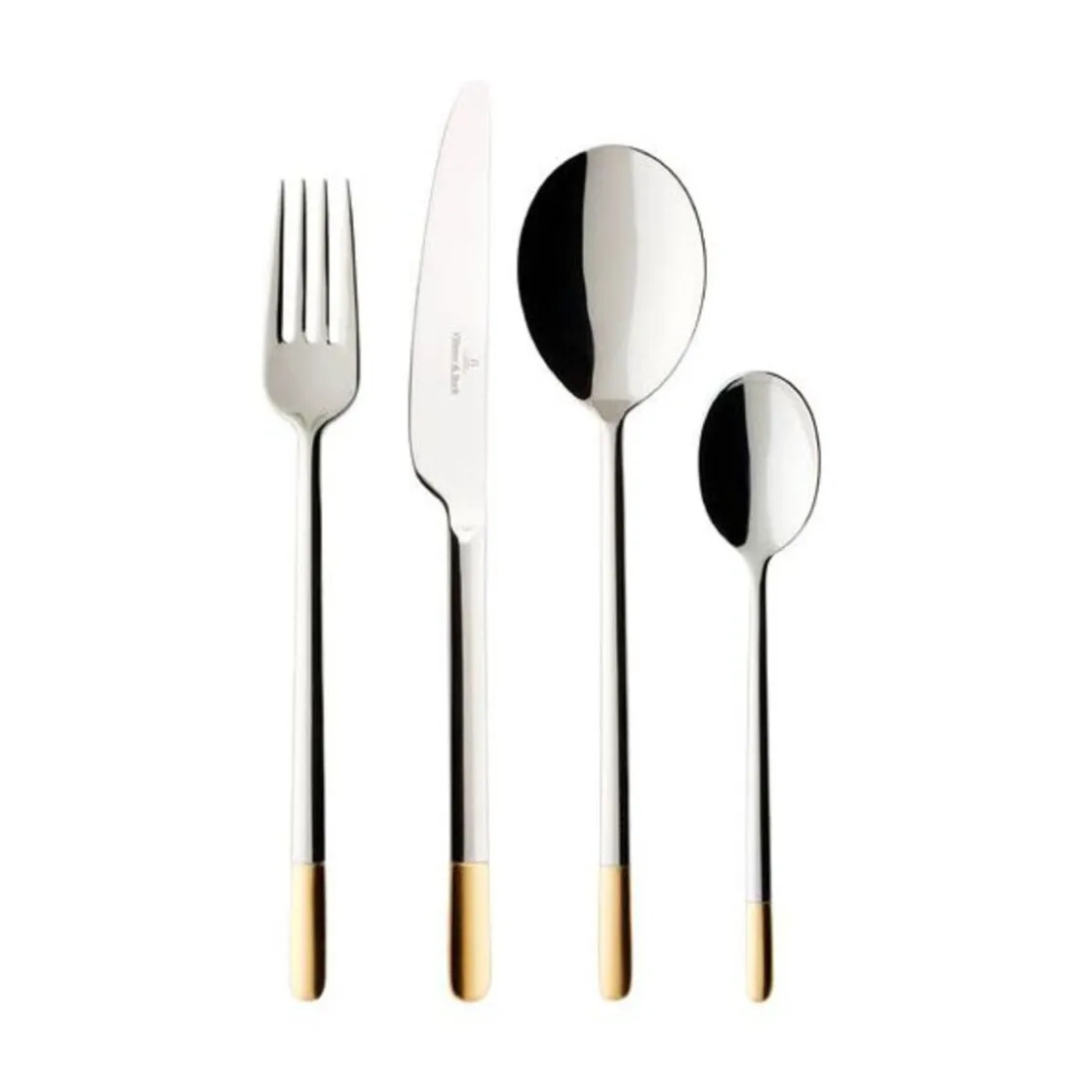 Villeroy & Boch Tafelbesteck 24tlg. Ella teilvergoldet