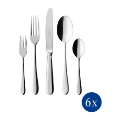 Besteck Set 6 Personen<Villeroy & Boch Tafelbesteck-Set 30-tlg. Oscar Edelstahl poliert