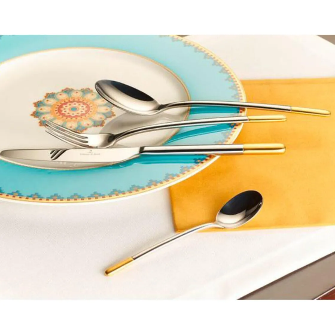 Menü- Und Tafelgabel<Villeroy & Boch Tafelgabel 21 cm Ella Edelstahl teilvergoldet