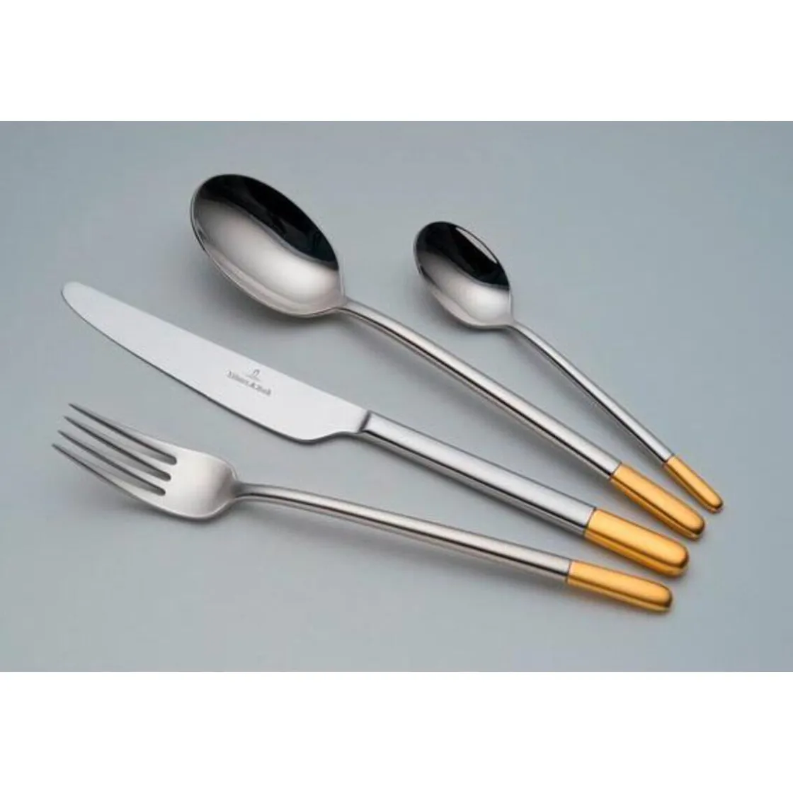 Villeroy & Boch Tafelmesser 24 cm Ella Edelstahl teilvergoldet