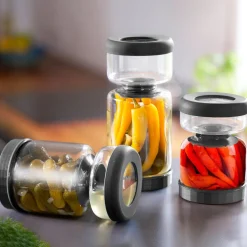 Vorratsdosen<Westmark Abtropfglas 0,9 l klar