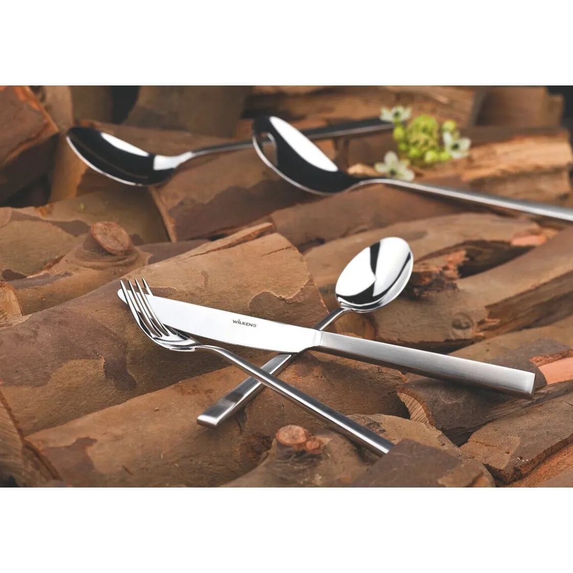 Kuchengabeln<Wilkens Kuchengabel 032 Cantone 18/10 mattiert/poliert