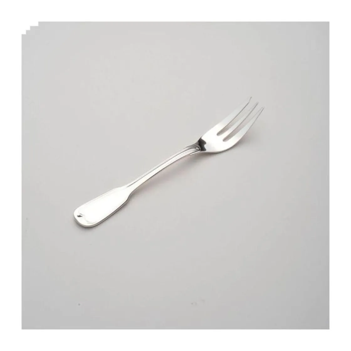 Echtsilber Besteck<Wilkens Kuchengabel 15 cm Augsburger Faden 925 Sterlingsilber