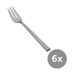 Wilkens Kuchengabeln 6-tlg. Cantone 18/10 Edelstahl mattiert