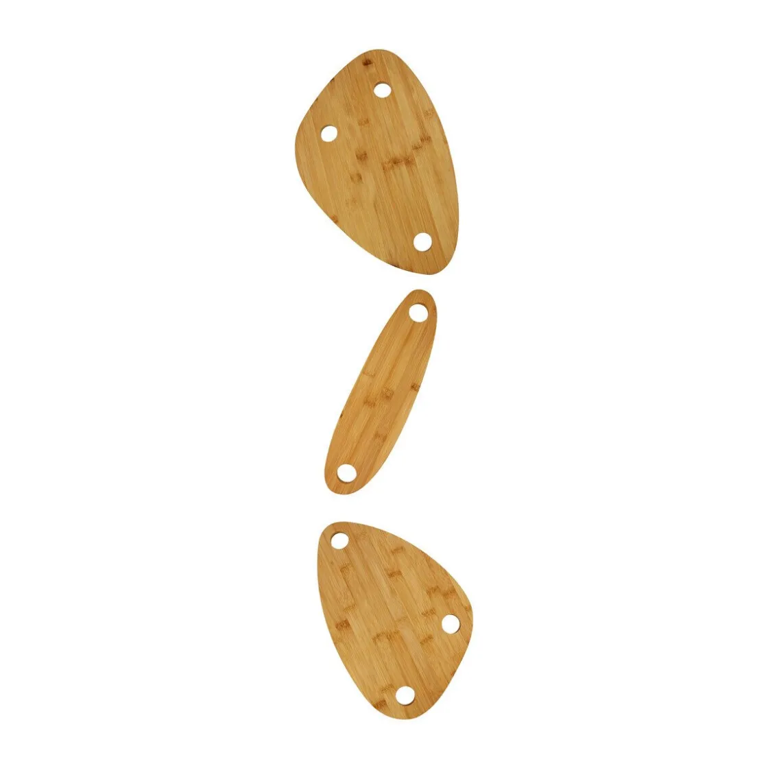 Servierplatten<Winkee Bottle Boards 3-tlg. Bambus