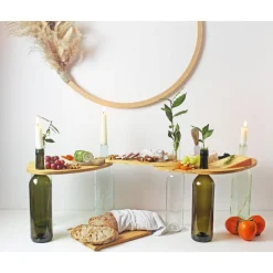 Servierplatten<Winkee Bottle Boards 3-tlg. Bambus