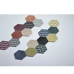 Zone Denmark Untersetzer 16x14 cm Hexagon Cool Grey