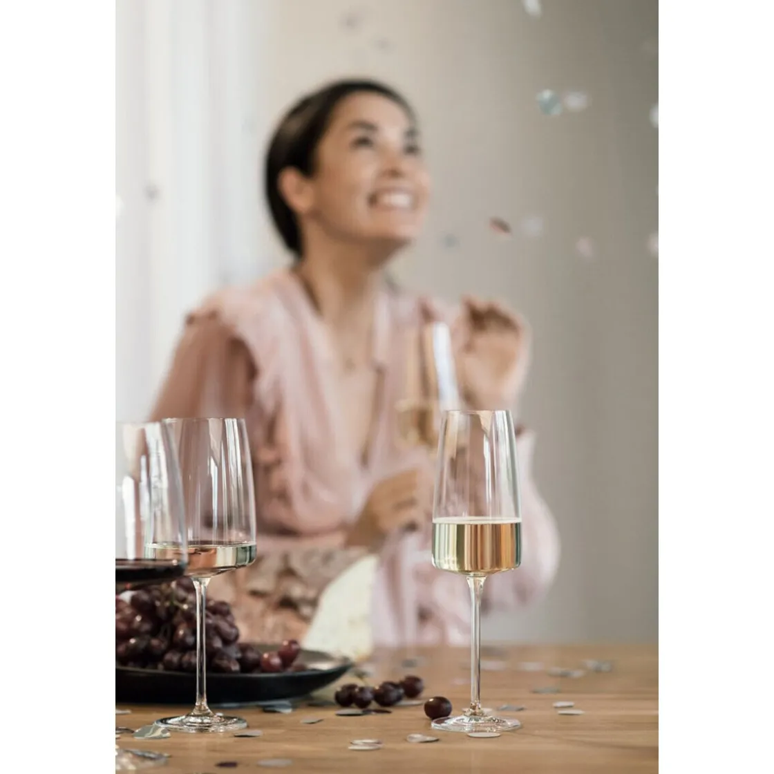 Weingläsersets<Zwiesel Glas Sekt- und Schaumweinglas leicht & frisch 2er-Set Vivid Senses